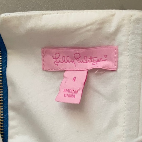 Lilly Pulitzer Maybell Striped Peplum Dress Size 4 - Picture 4 of 6